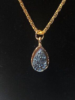 New Healing Blue Stone Pendant Energy Healing Necklace